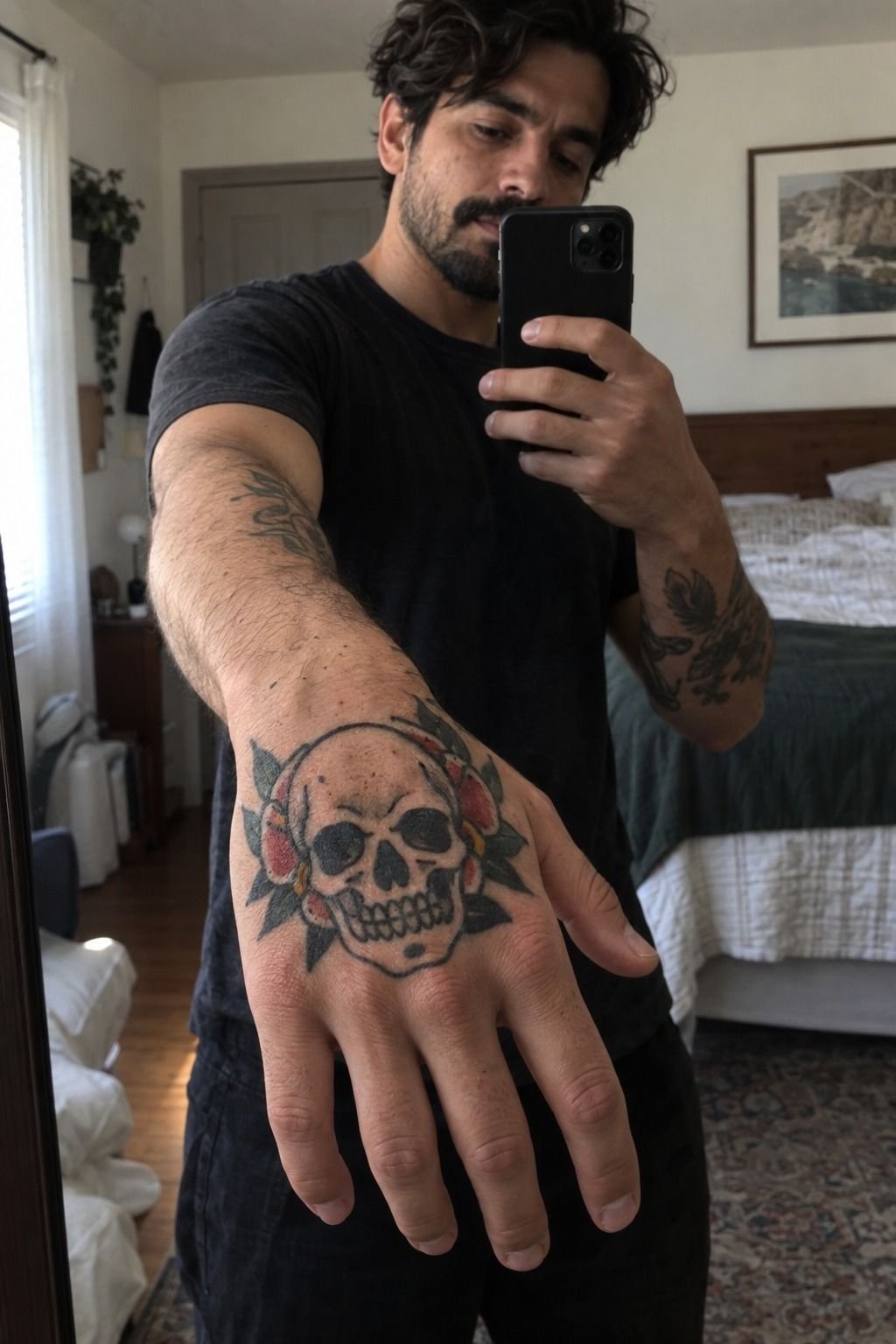 When Does an Edgy Traditional Skull Hand Tattoo Make Sense?