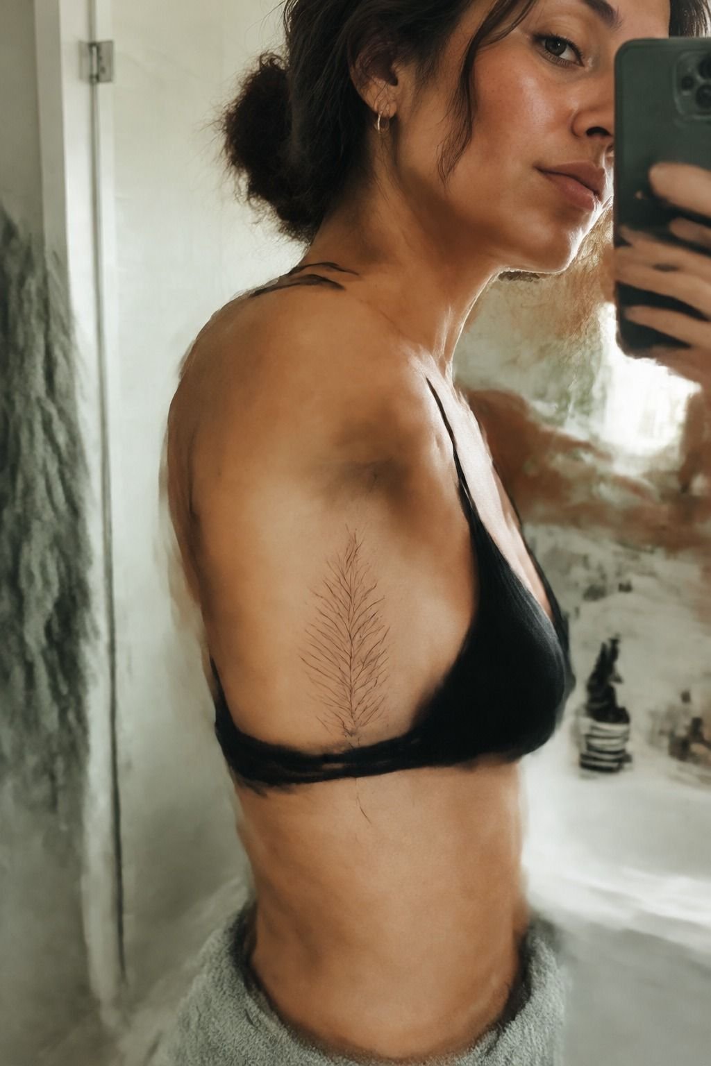 Could a Delicate Palm Frond Follow the Ribcage?