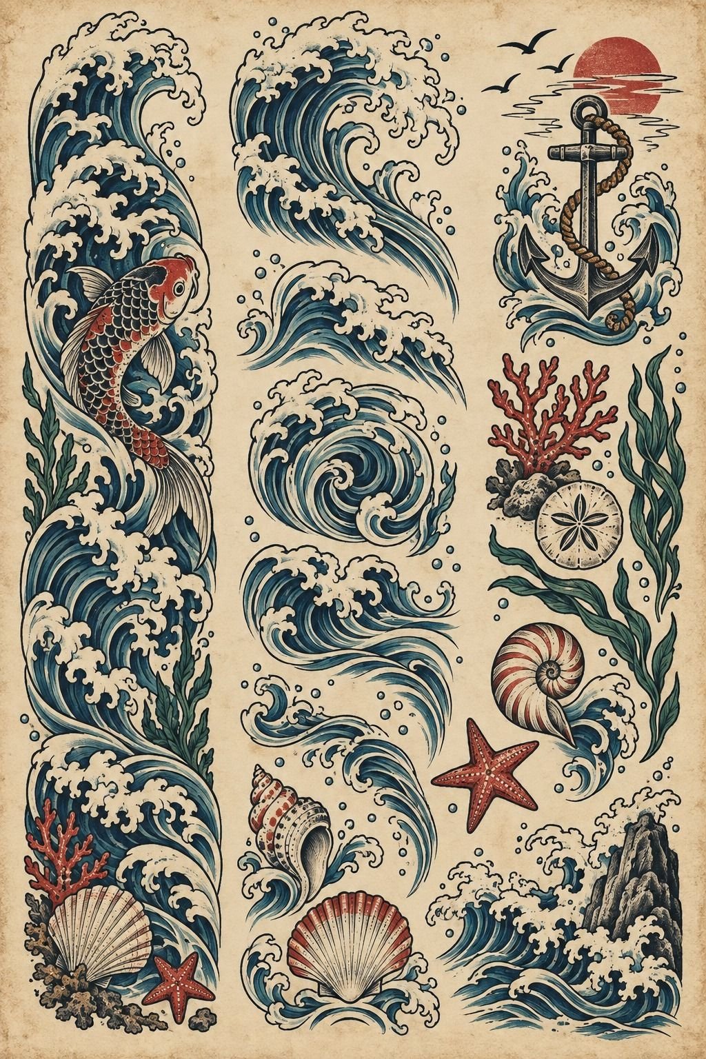 Plan a Flowing Sea Sleeve