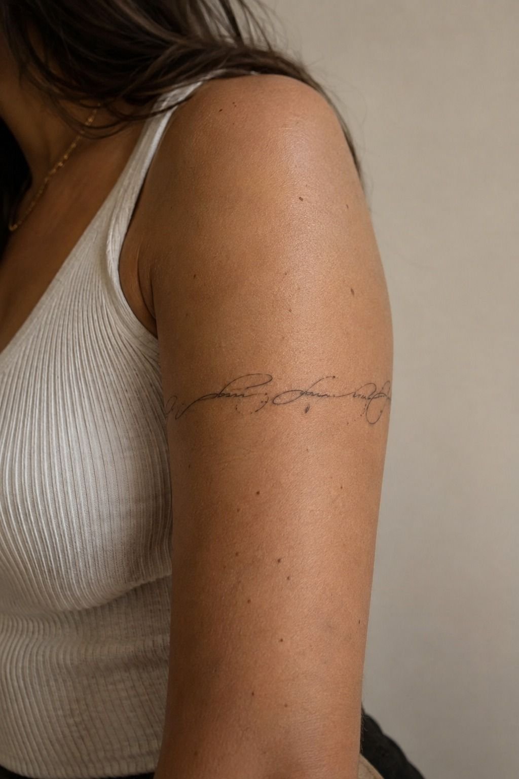 Shape a Dainty Script Tattoo Around Your Voice