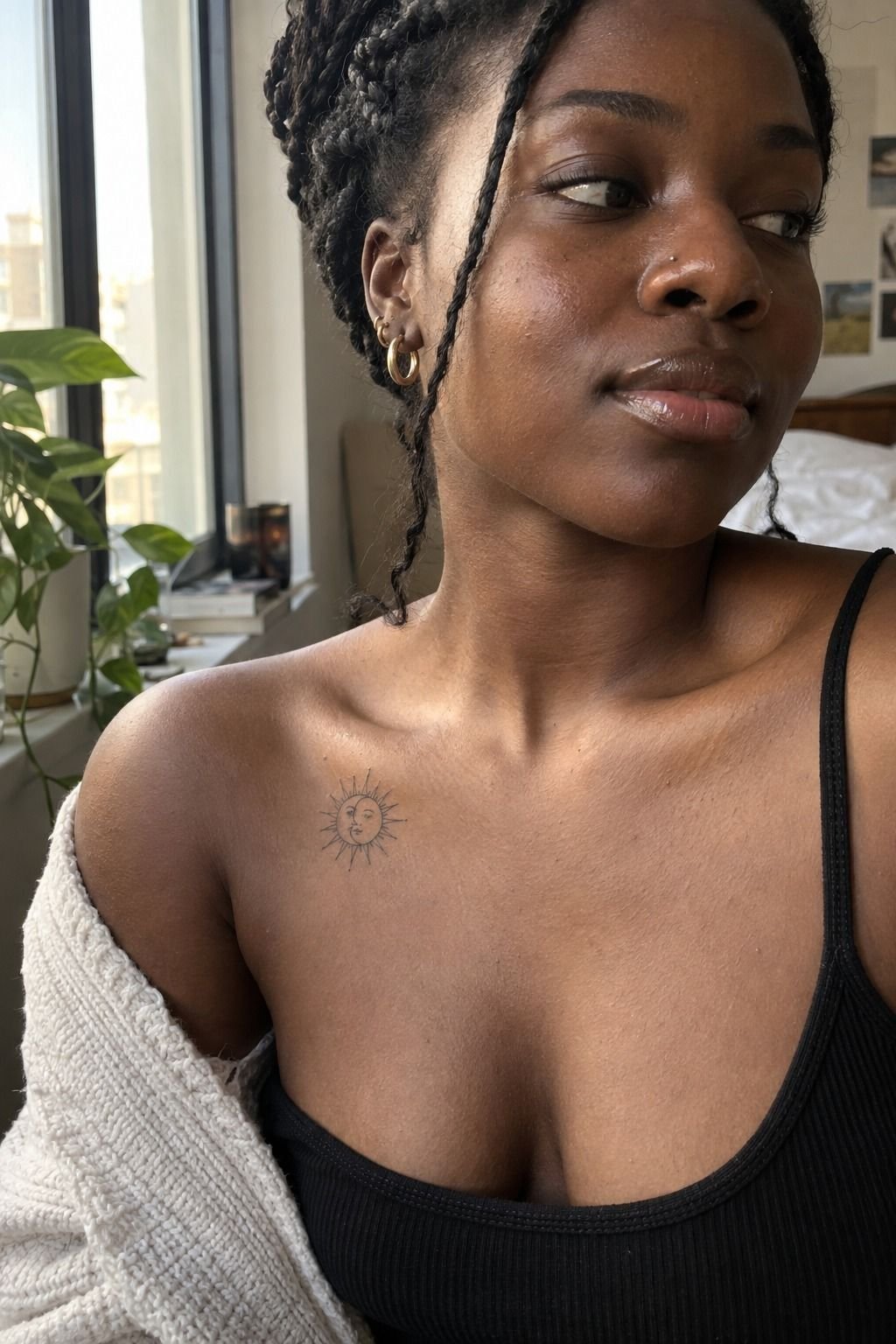 Add a Crescent Face to Your Little Sun Tattoo: How Much Meaning Can One Line Carry?