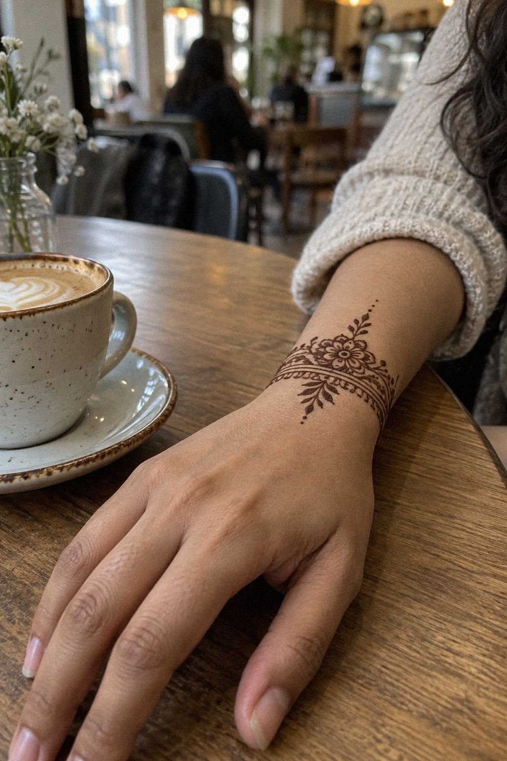 Place Mehendi Along The Wrist