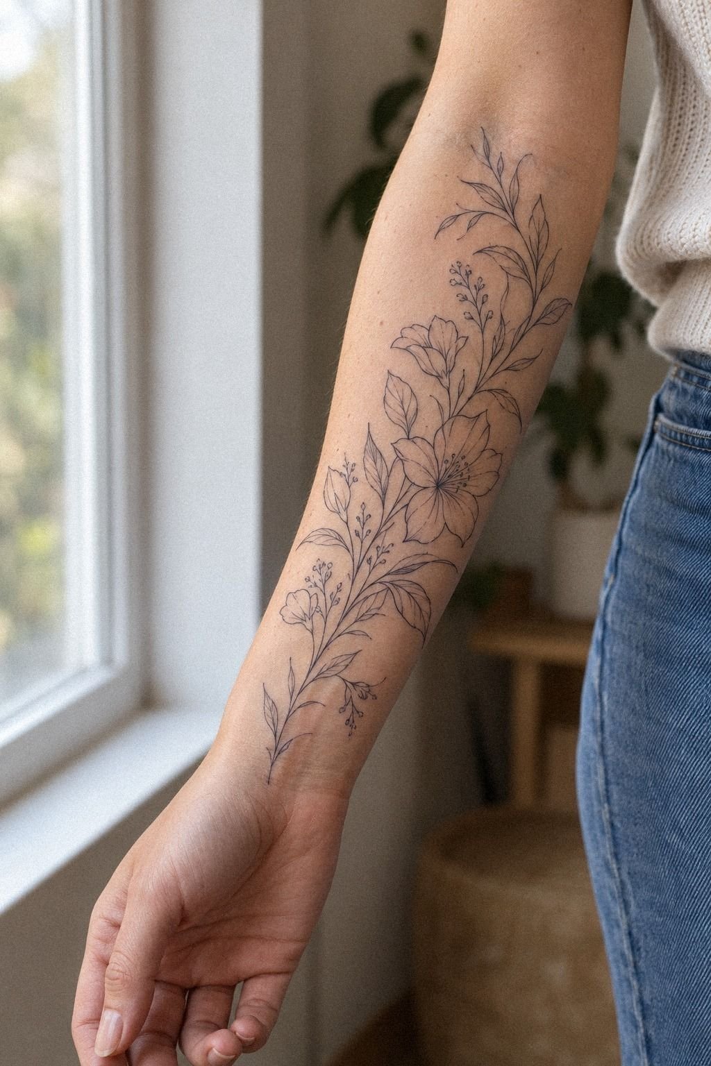 Start With A Delicate Forearm Stencil