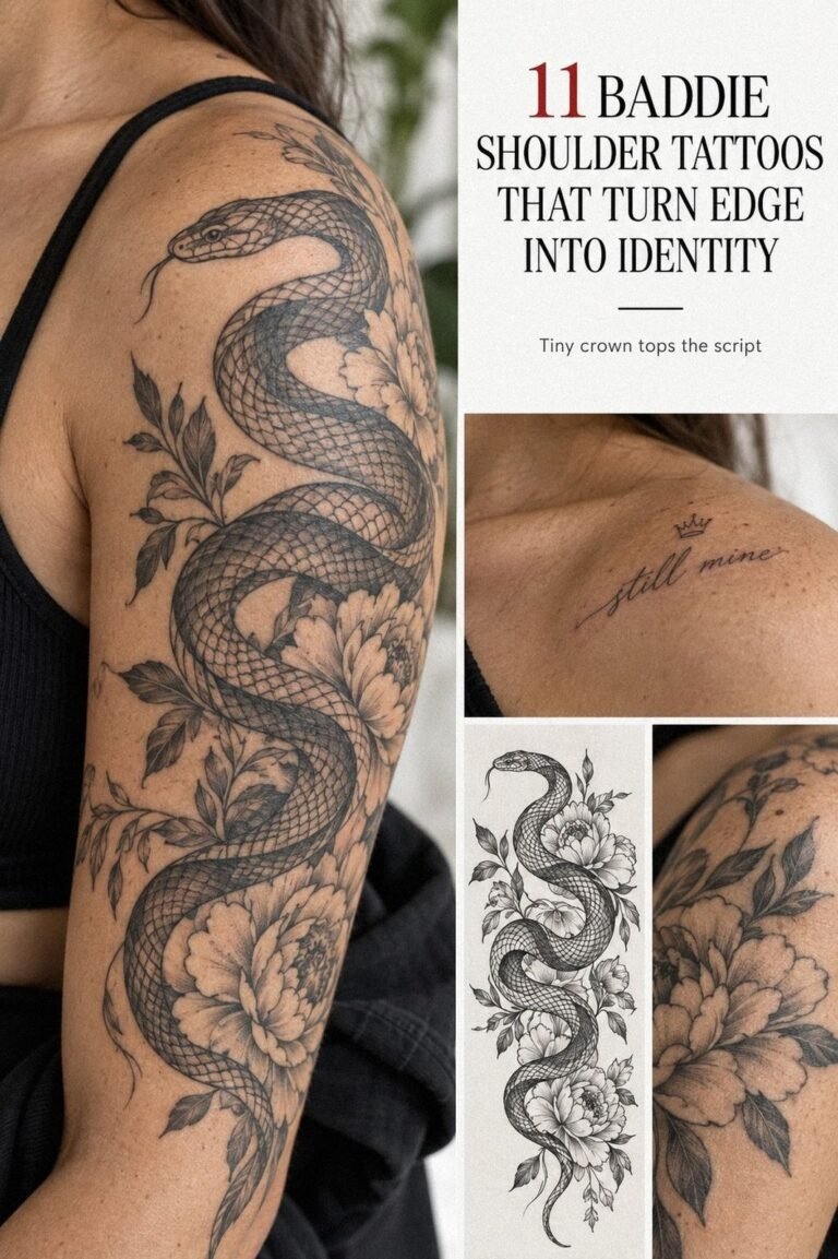 Discreet Baddie Shoulder Tattoos That Stay Hidden at Work