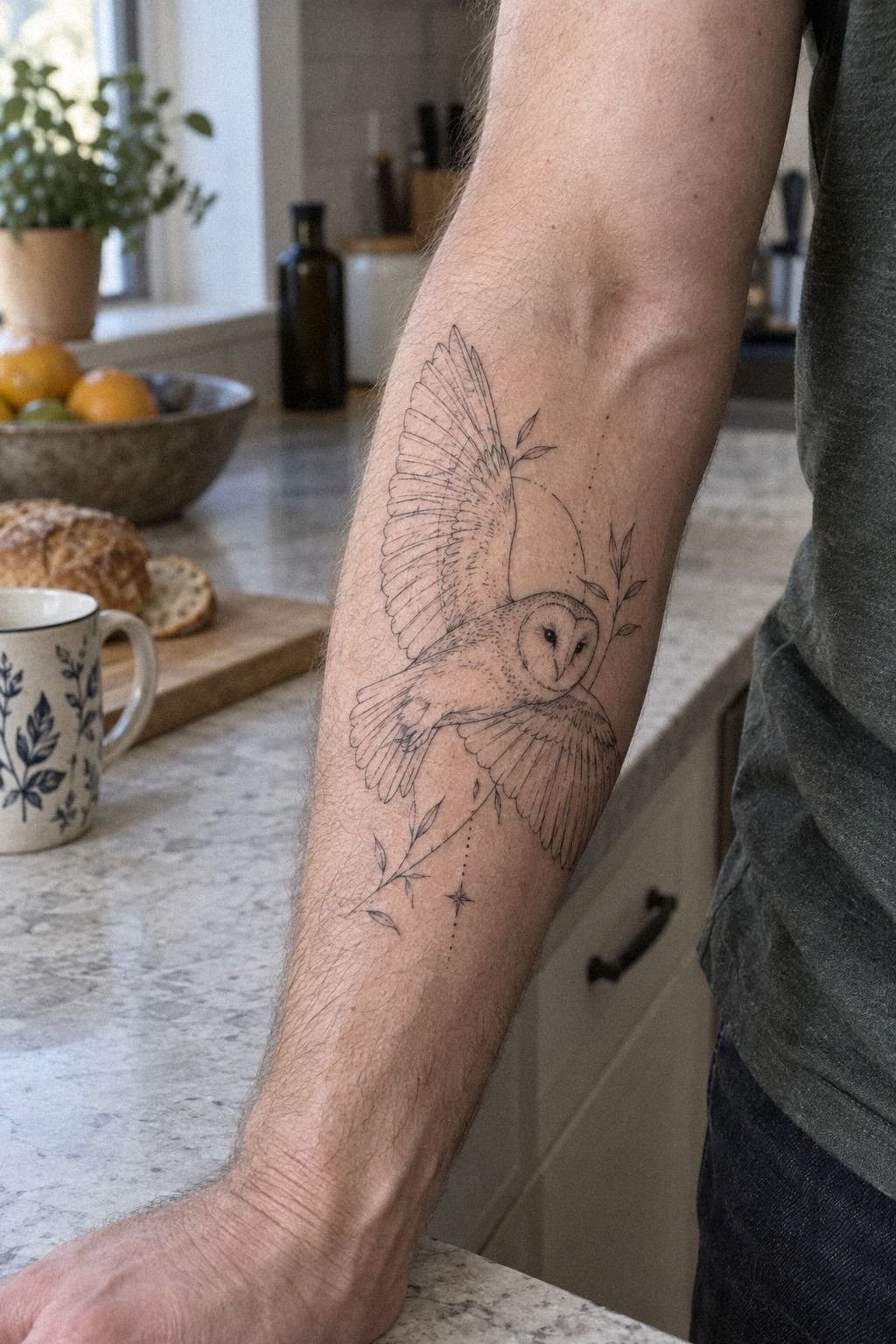 Would A Forearm Barn Owl Tattoo Suit You?