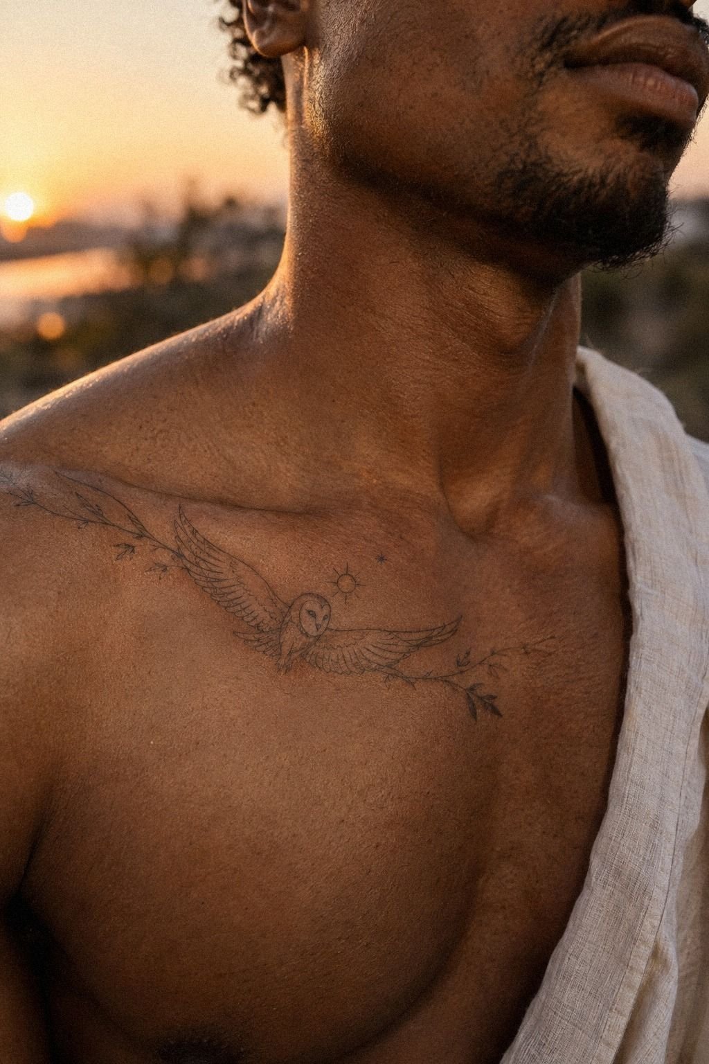 Barn Owl Tattoo For Wisdom And Protection