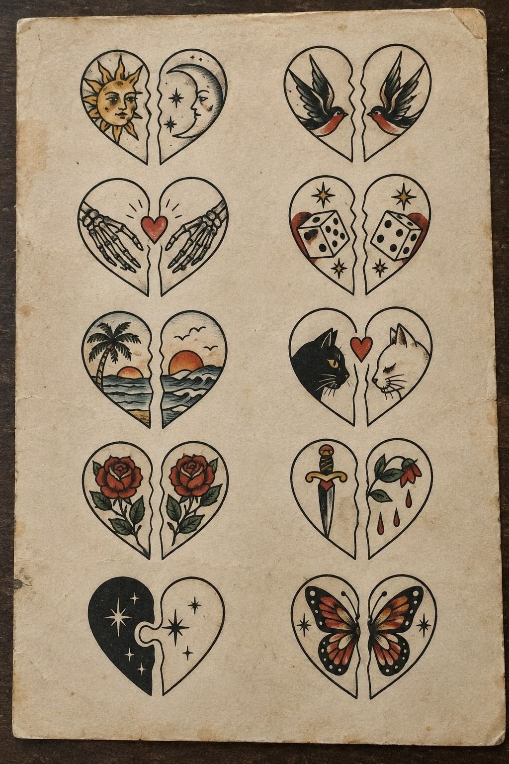 Build a Playful Split Heart Around One Story