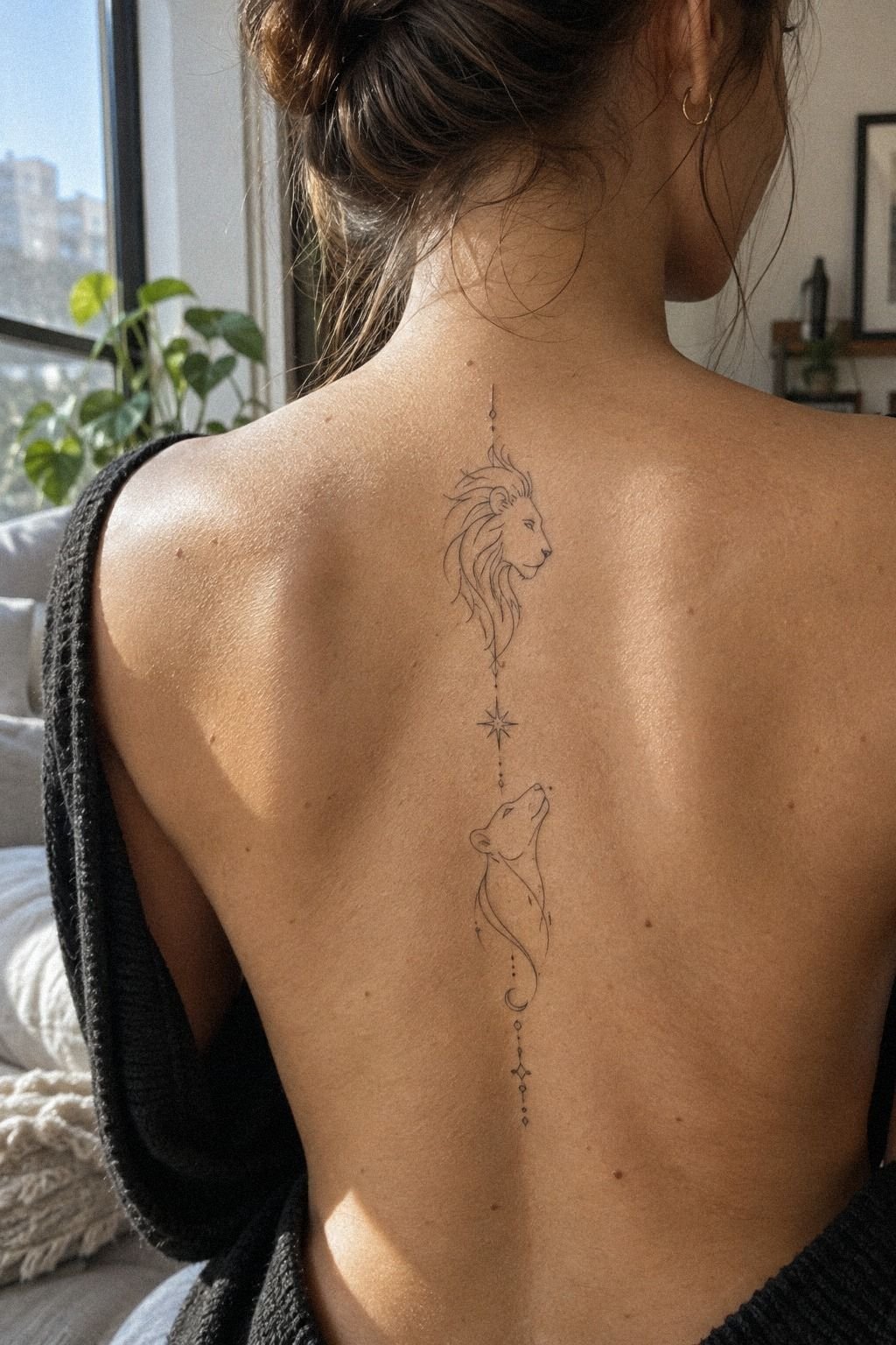 Choose Fierce Animal Pair Tattoos With Two Instincts