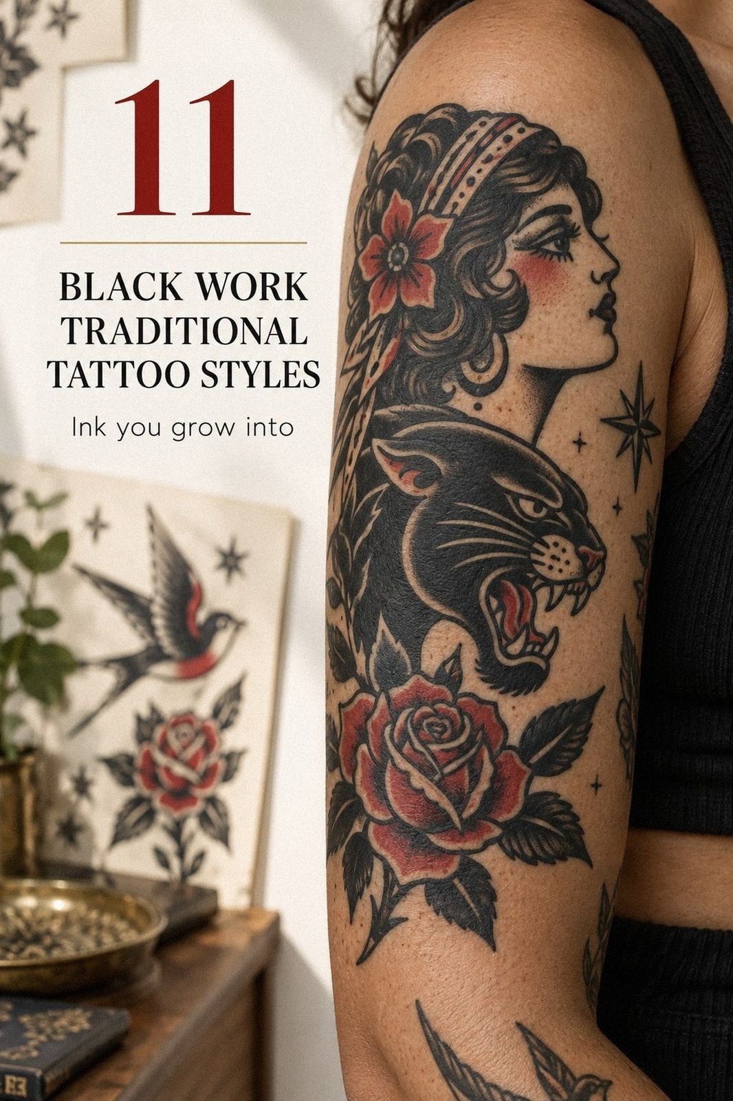 I Braced for Pain With My Black Work Traditional Tattoo, Barely Felt It