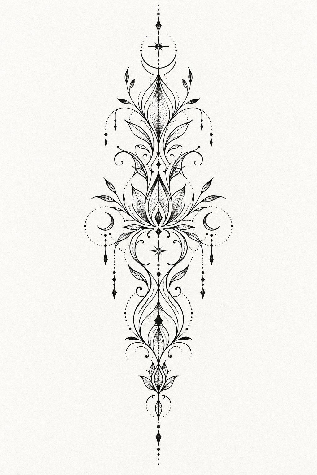 Choose a Striking Blackwork Flash Sketch