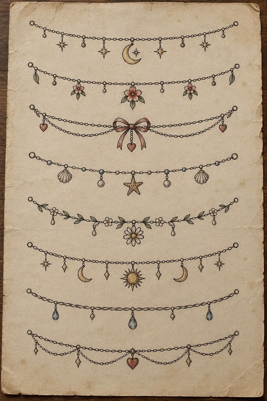 Build the Anklet Chain Around One Charm