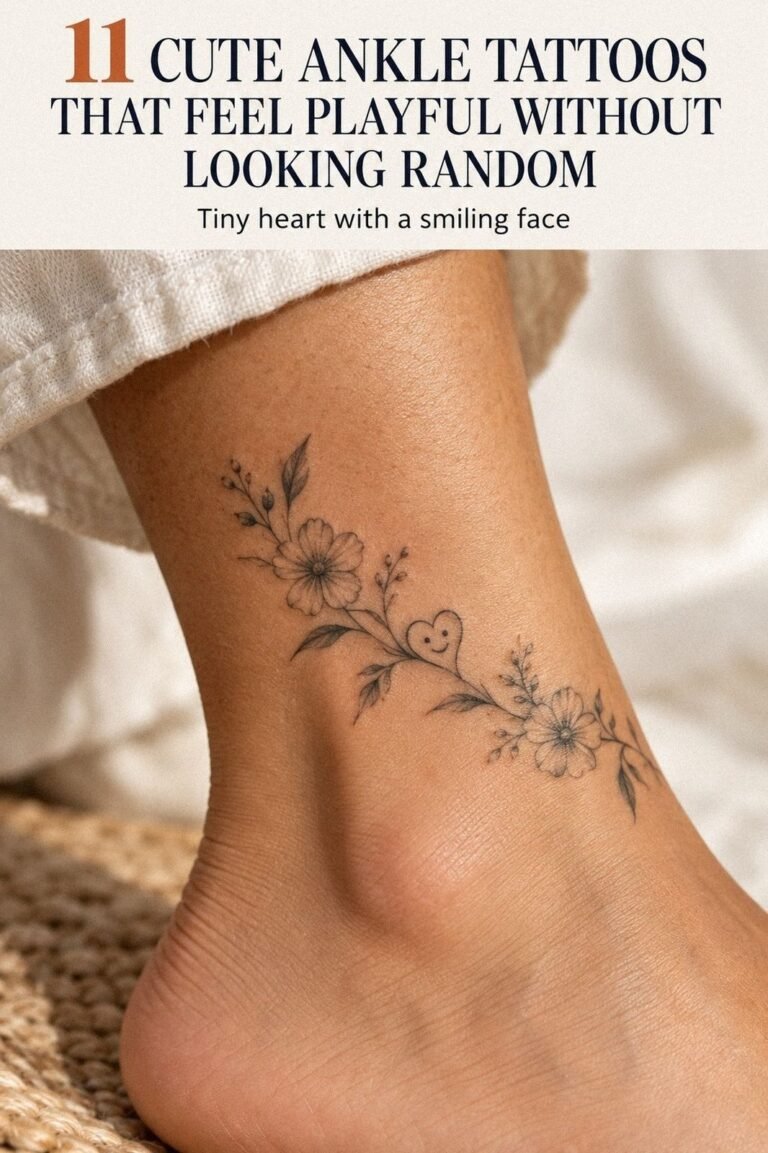 Subtle Cute Ankle Tattoos That Stay Hidden Until You Choose