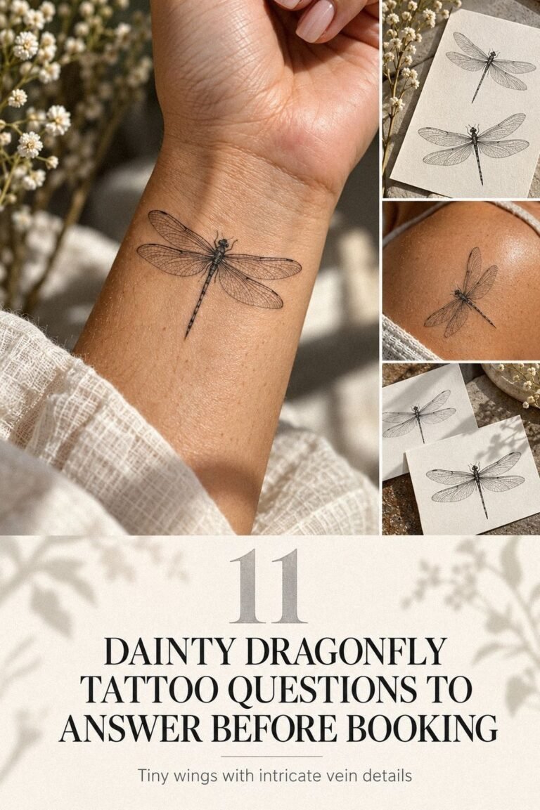 No-Fuss Dainty Dragonfly Tattoo, Visible Only on Your Terms