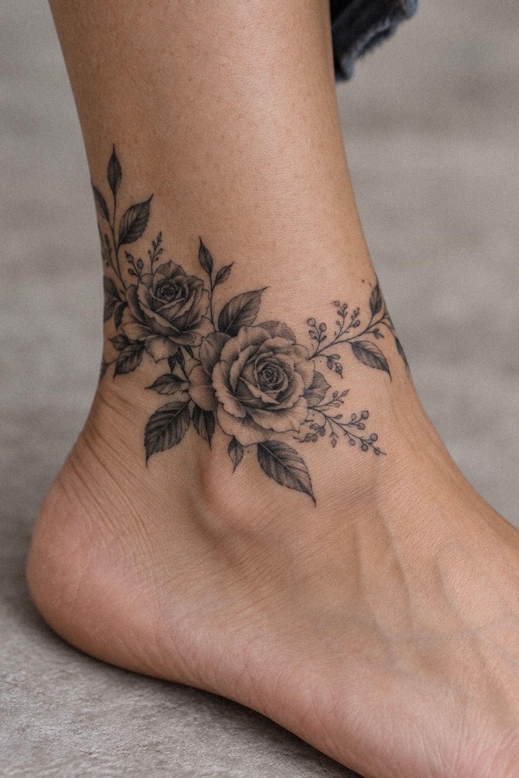 Let Dotwork Shadows Keep The Calf Rose Dimensional