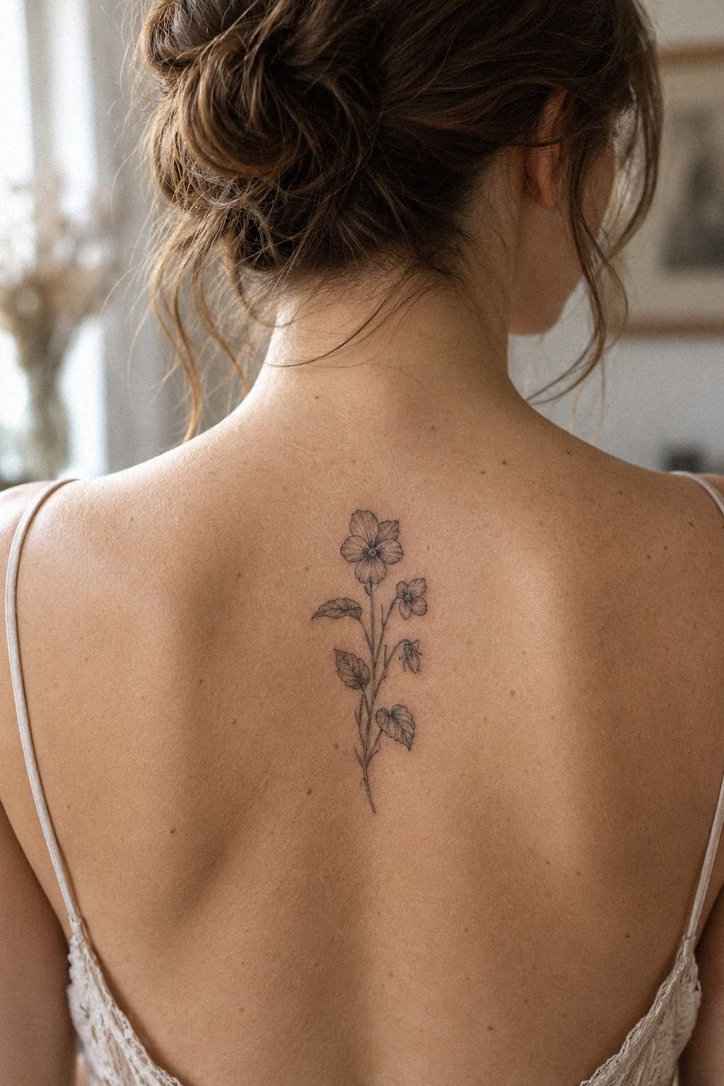 Let Botanical February Violet Grow Along the Forearm