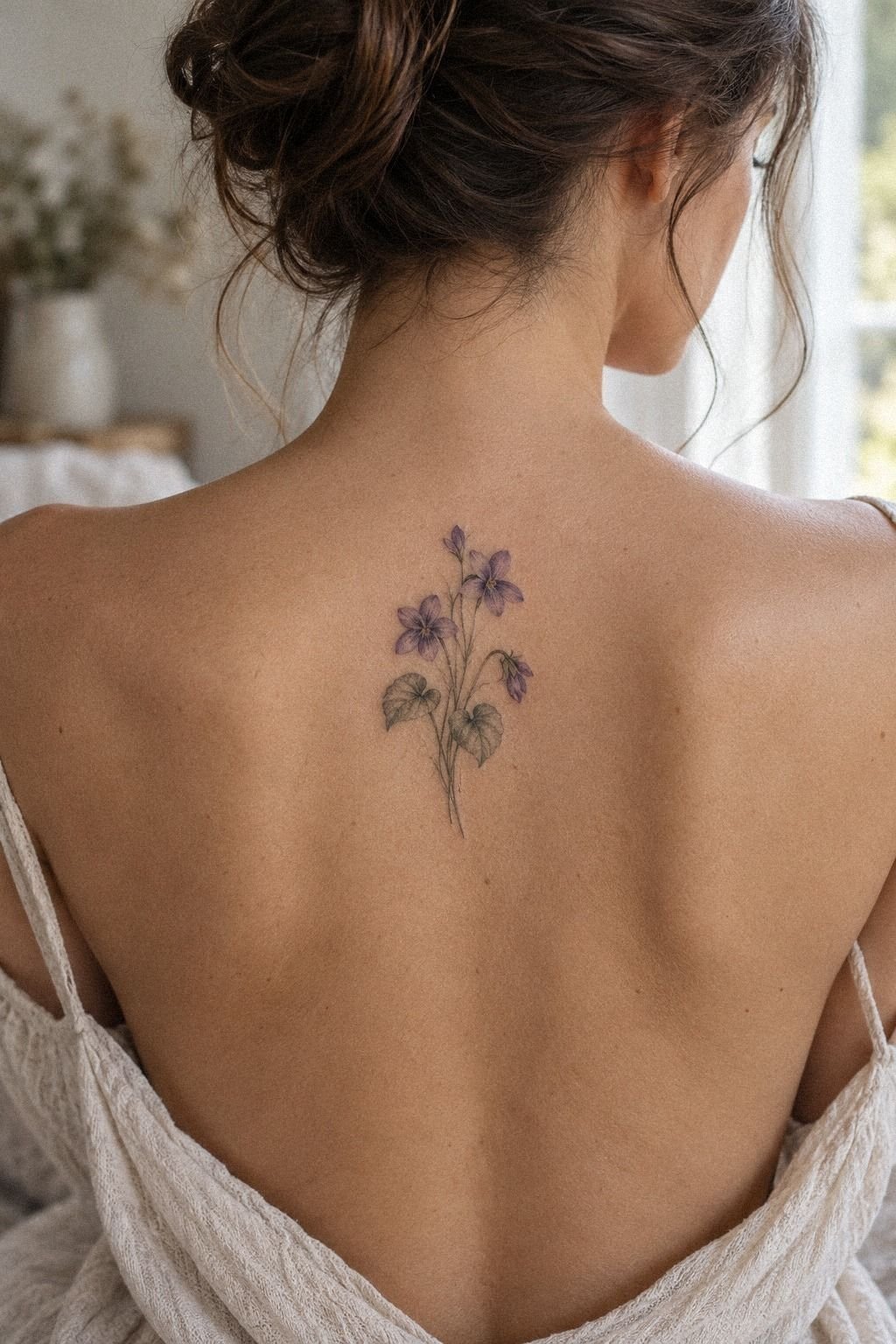 Match February Birth Flower Friendship Tattoos