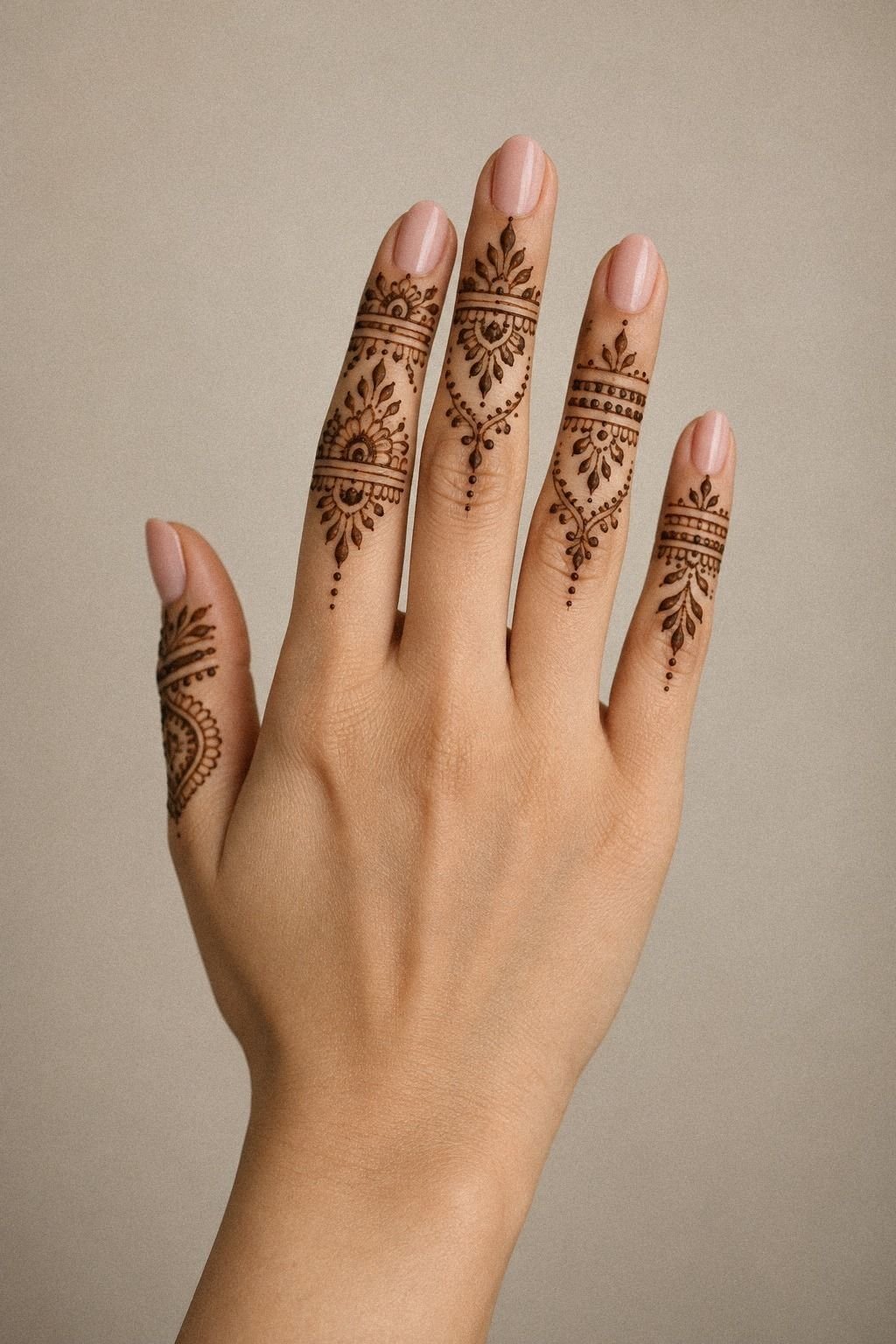 I Added Fine Leaf Trails On Ring Fingers