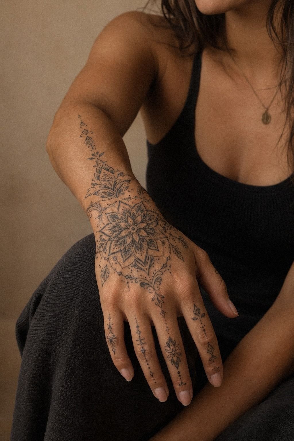Stylish Front Hand Mandala Design