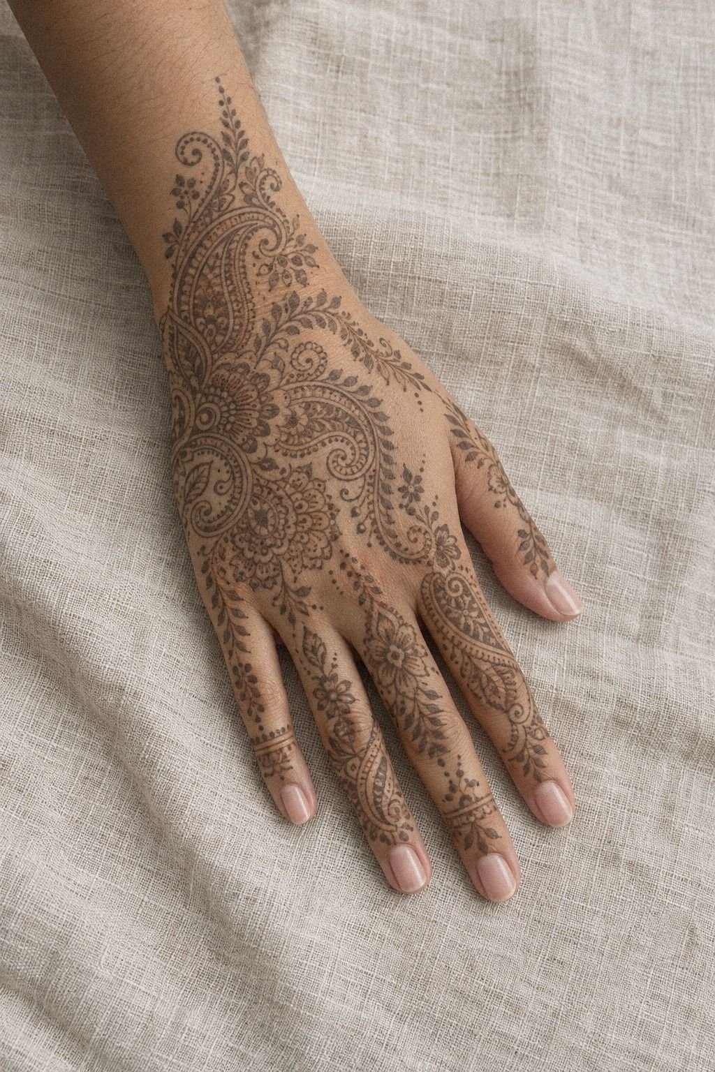 Paisley Packed Bridal Mehndi Hands