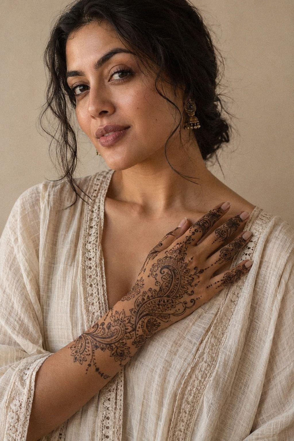 Fine Line Full Hand Mehndi
