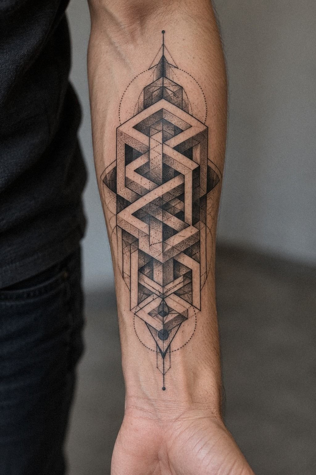 Choose Bold Blackwork Across the Chest