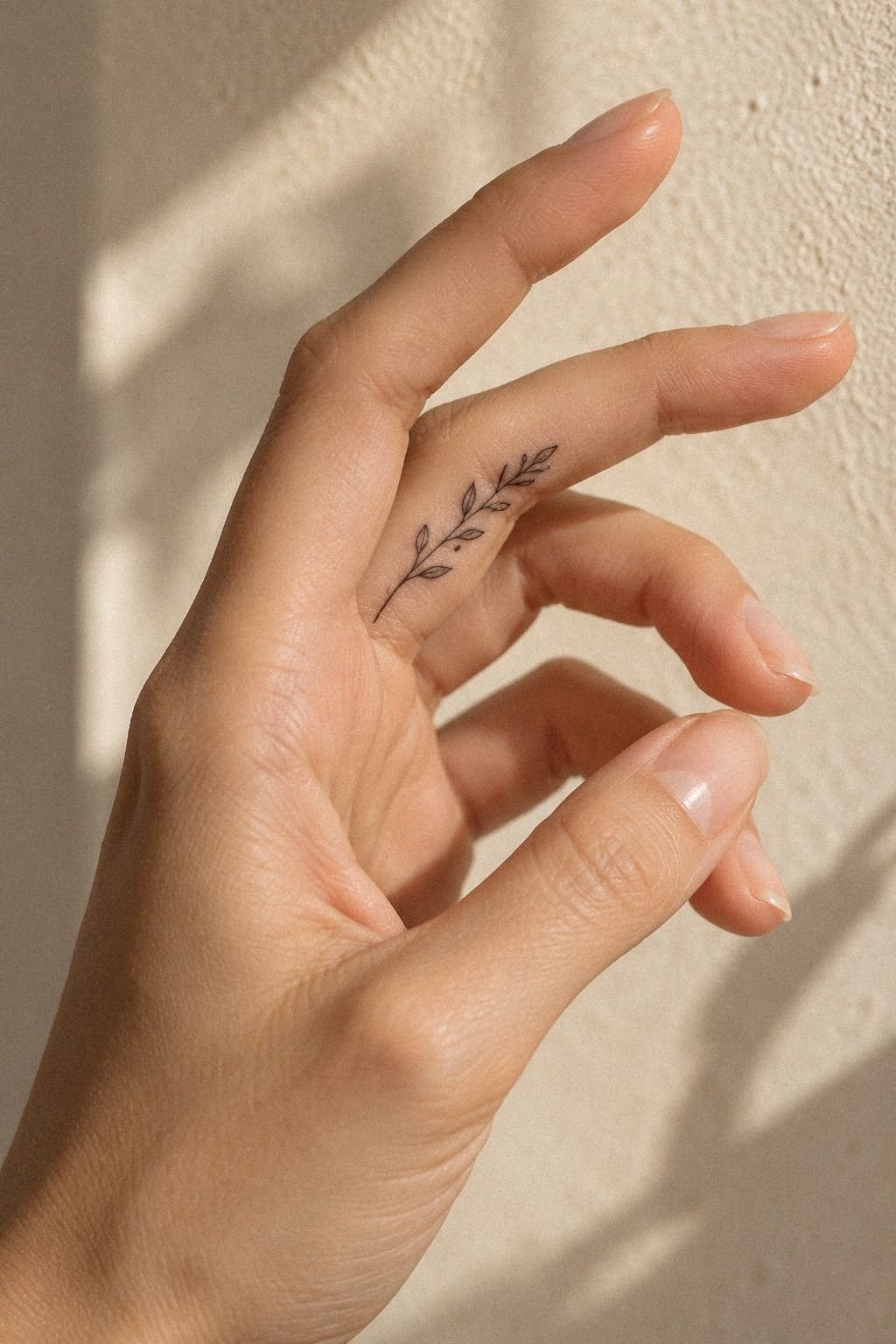 Black Ink Symbols on Finger Interiors