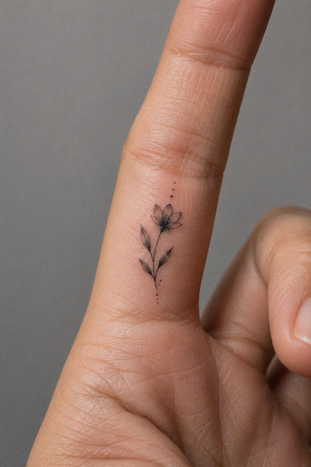 Delicate Script Inside the Little Finger