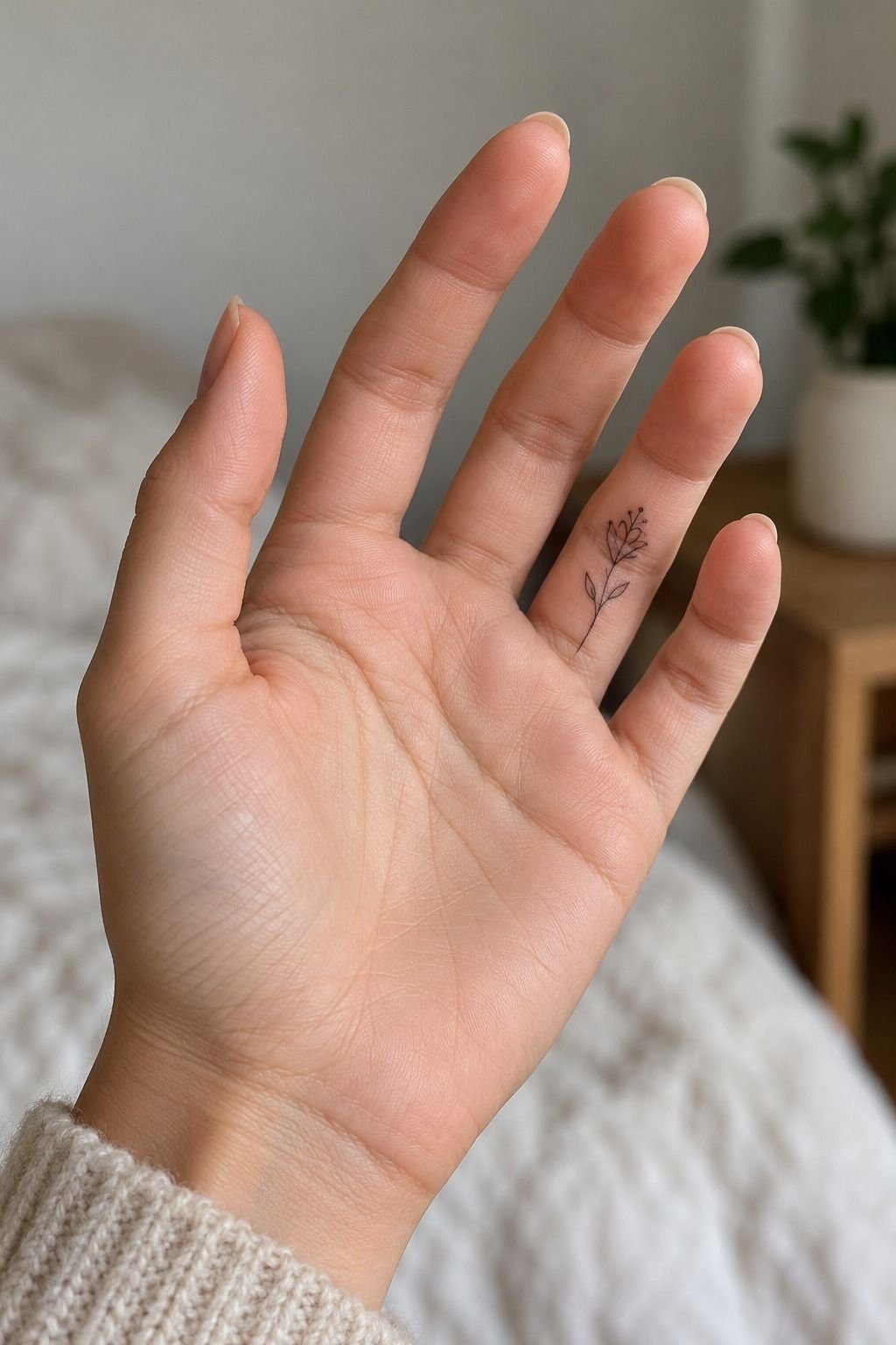 Micro Realism Inside Finger Tattoo Ideas
