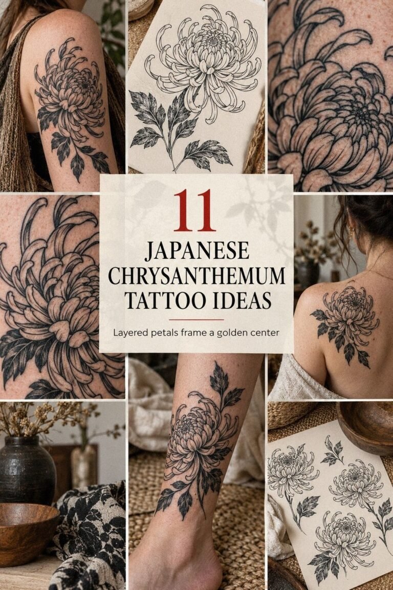 I Got a Japanese Chrysanthemum Tattoo as My First Ink, No Regrets at All