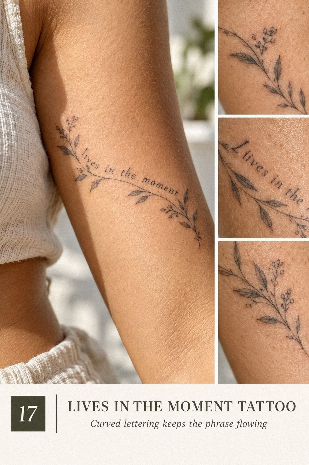 Worry-Free Live In The Moment Tattoo for Your First Ink