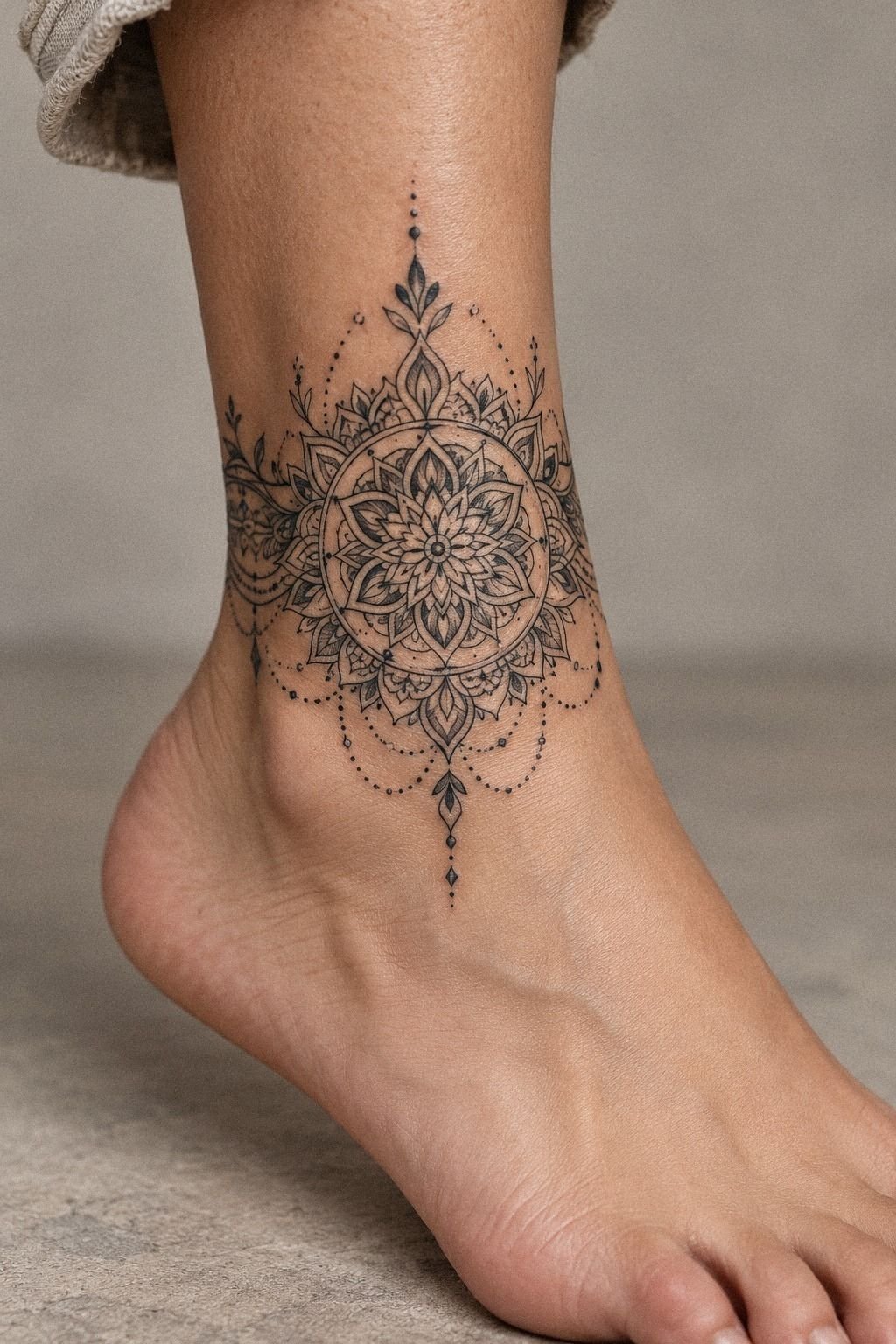 Dotwork Mandala Art for Fine-Line Skin
