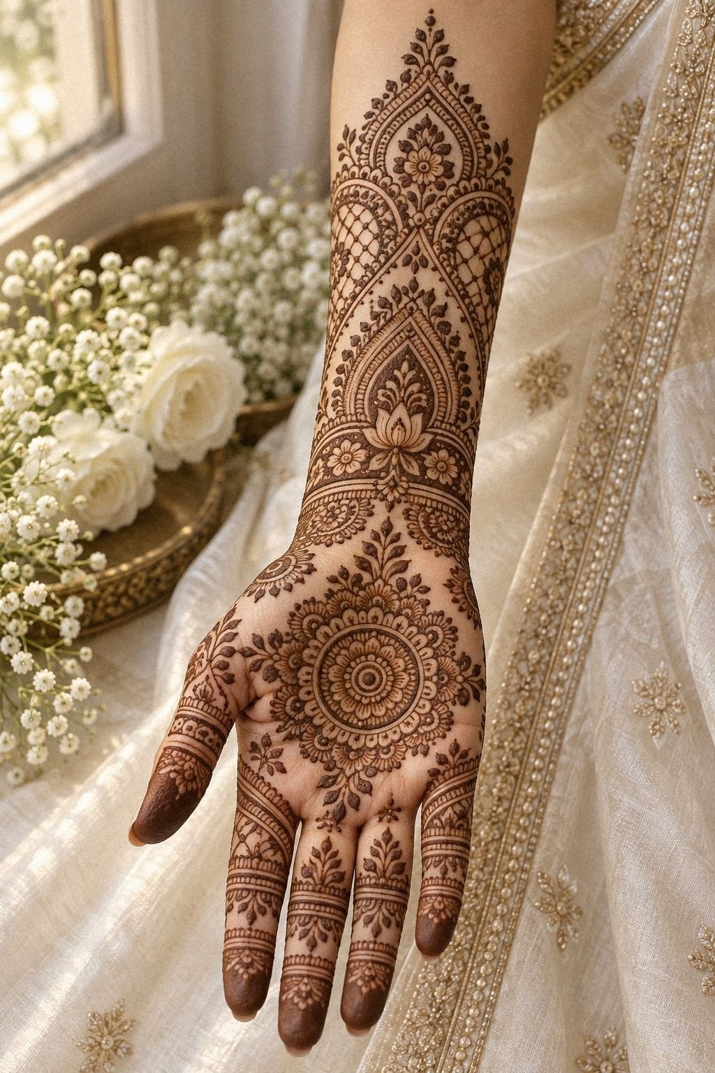 I Used Jaali Lines On Back Hands
