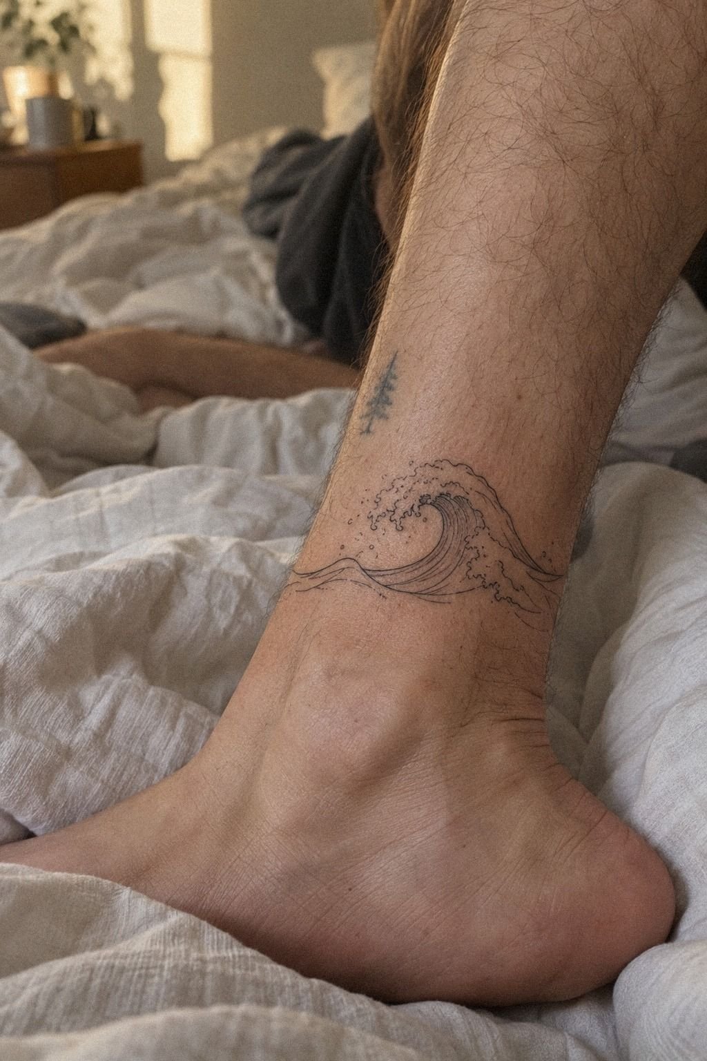Fine Line Waves Around the Ankle