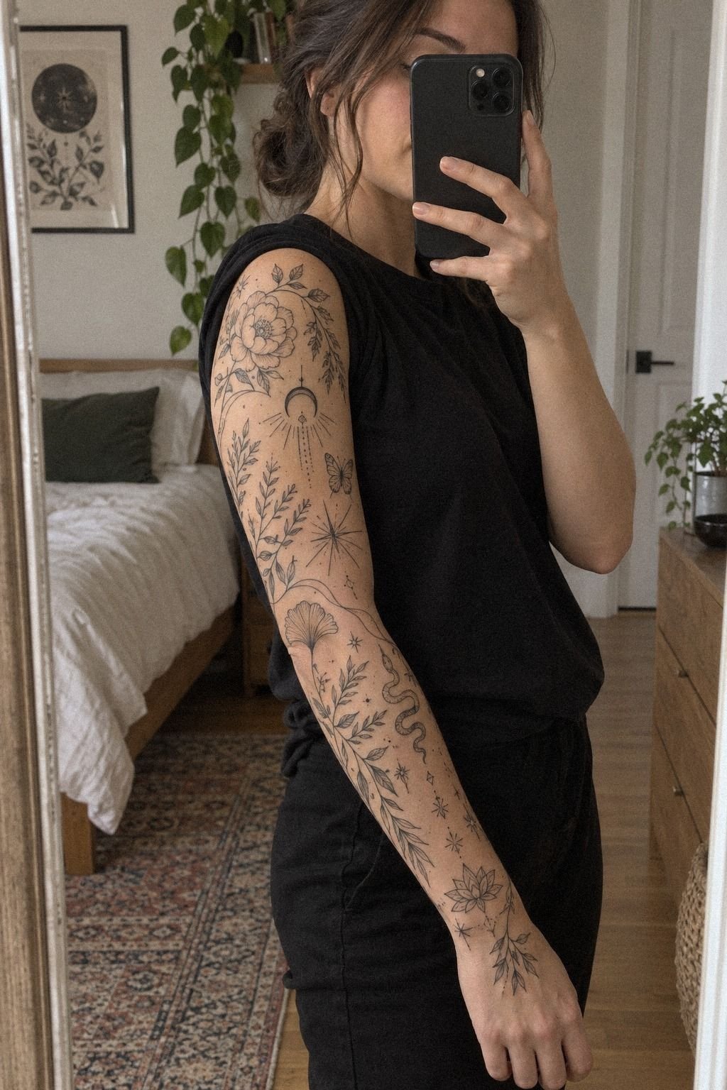 J’ai placé les pièces autour du bras