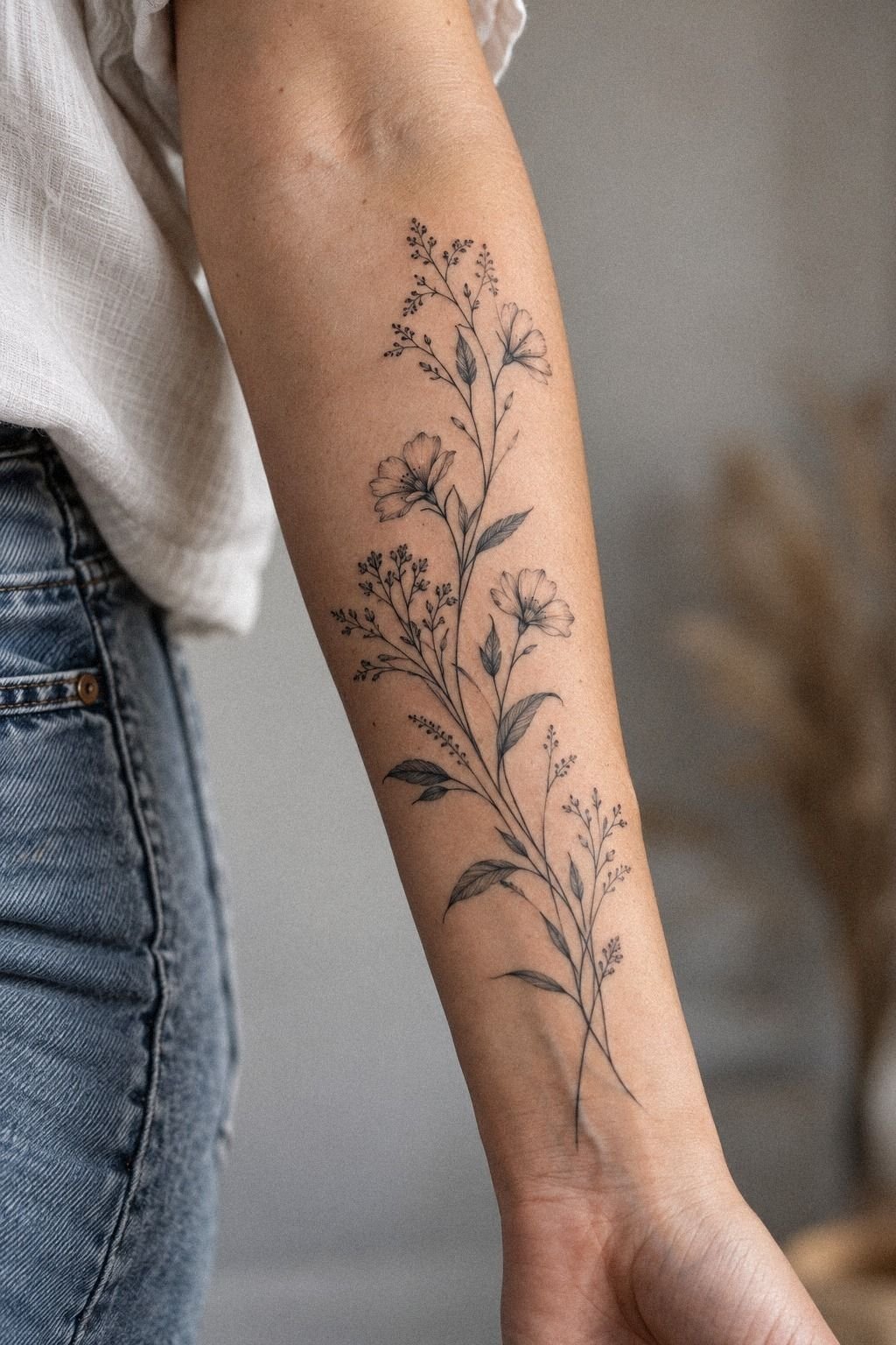 Matching Plant Tattoo Designs