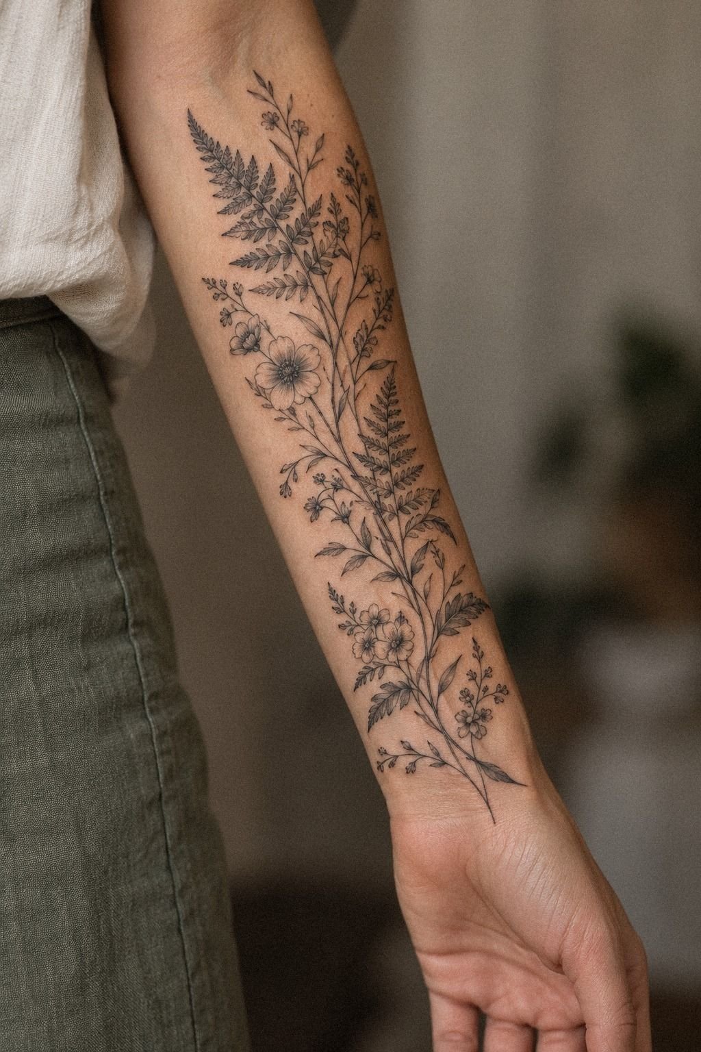 Birth Month Plant Tattoo