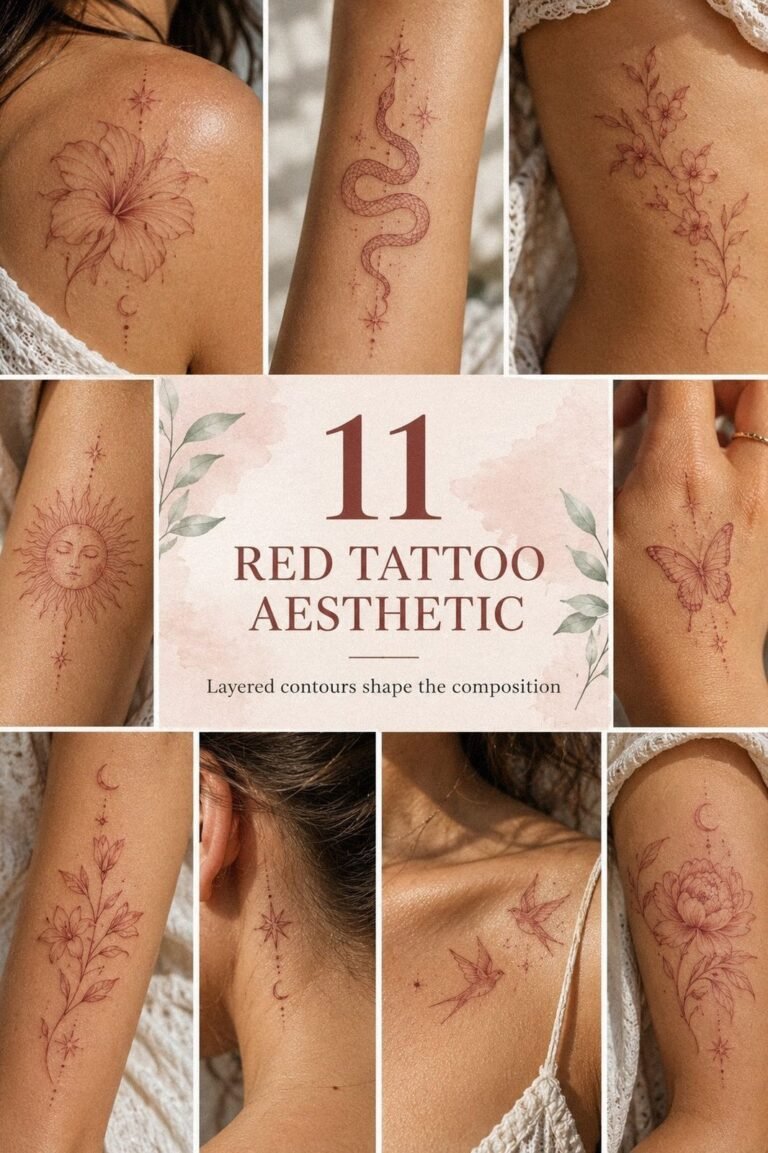 I Chose An Aesthetic Red Tattoo As My First Ink, It Felt Right