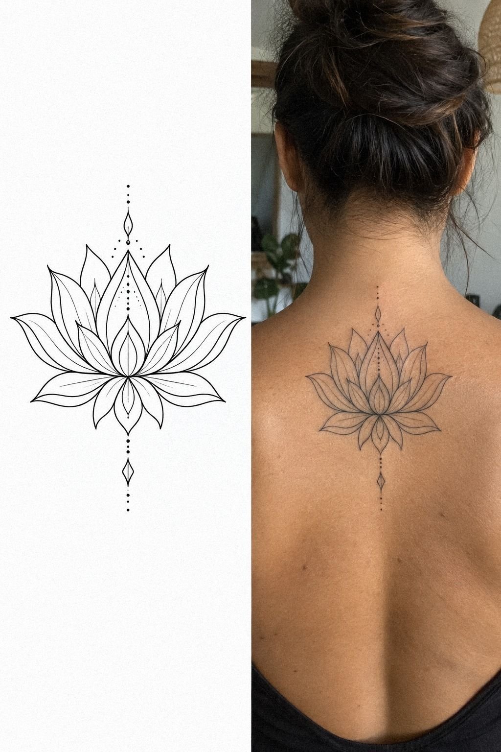 Let Sacred Lotus Back Stencils Breathe