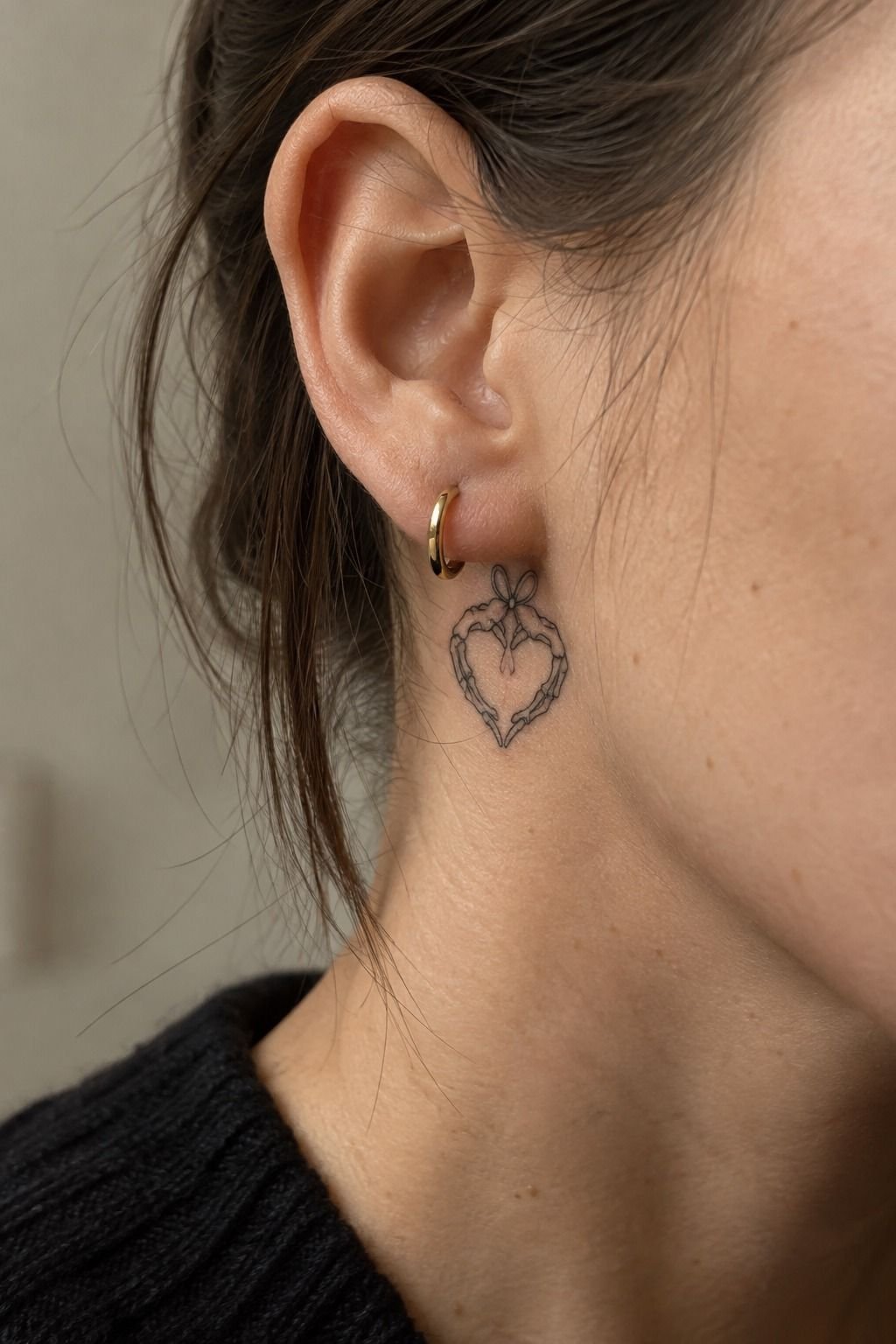 Place Two Skeletons In Love Tattoo
