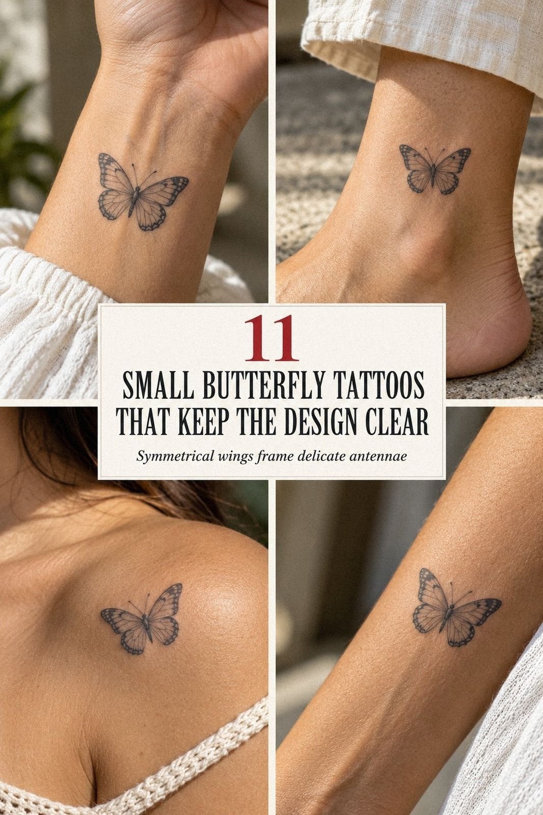 Easy First Small Butterfly Tattoo Without Cover-Up Later