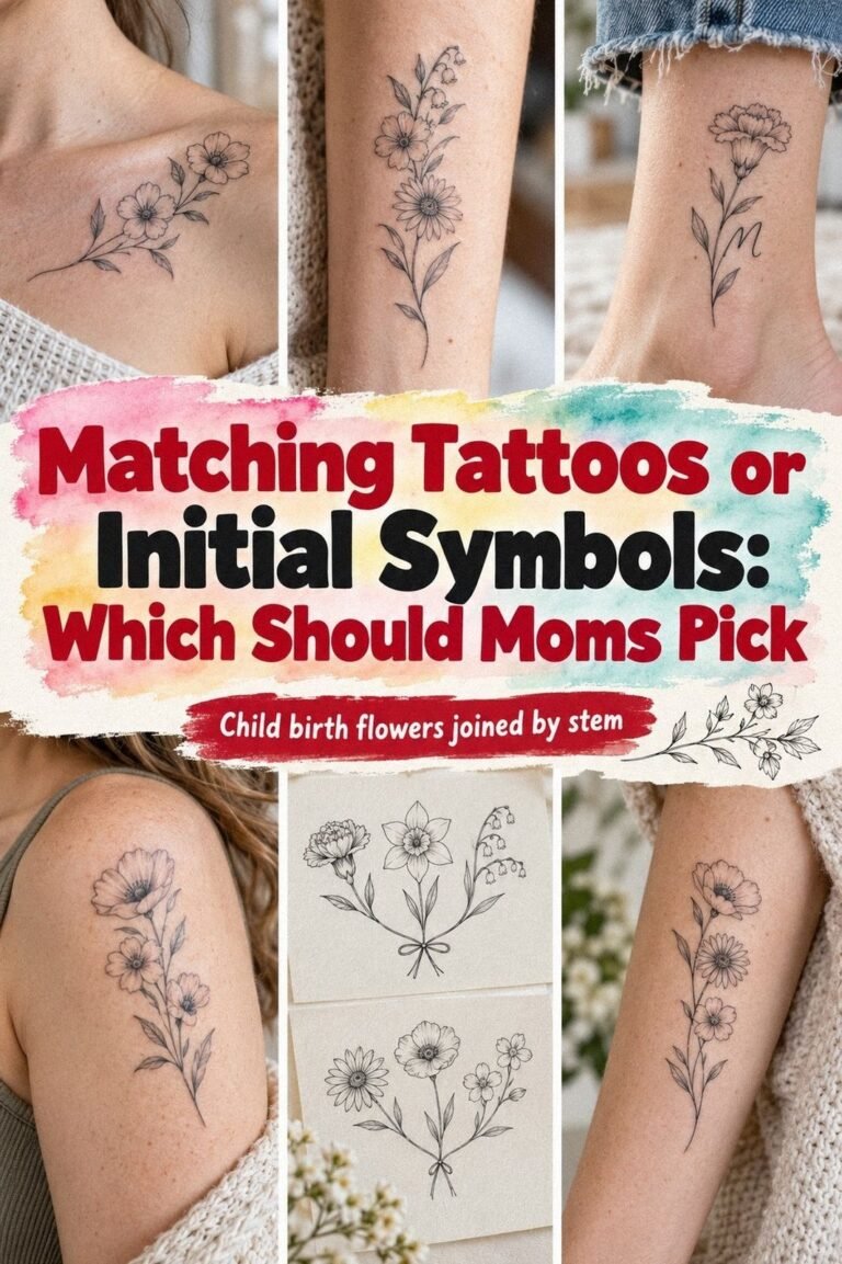 How to Design a First Tattoo for Moms With Kids – 11 Ideas