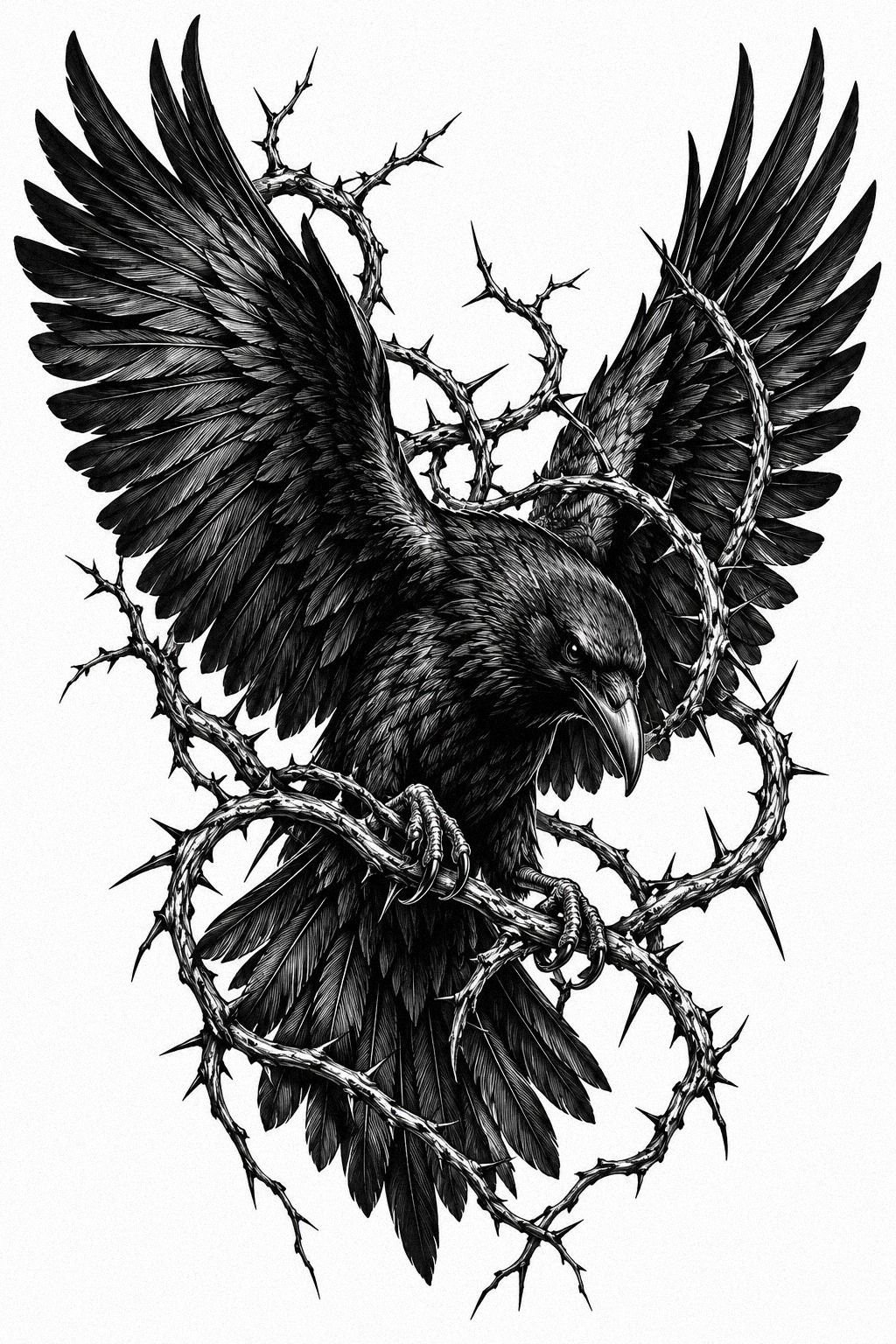 Let Blackwork Carry the Animal