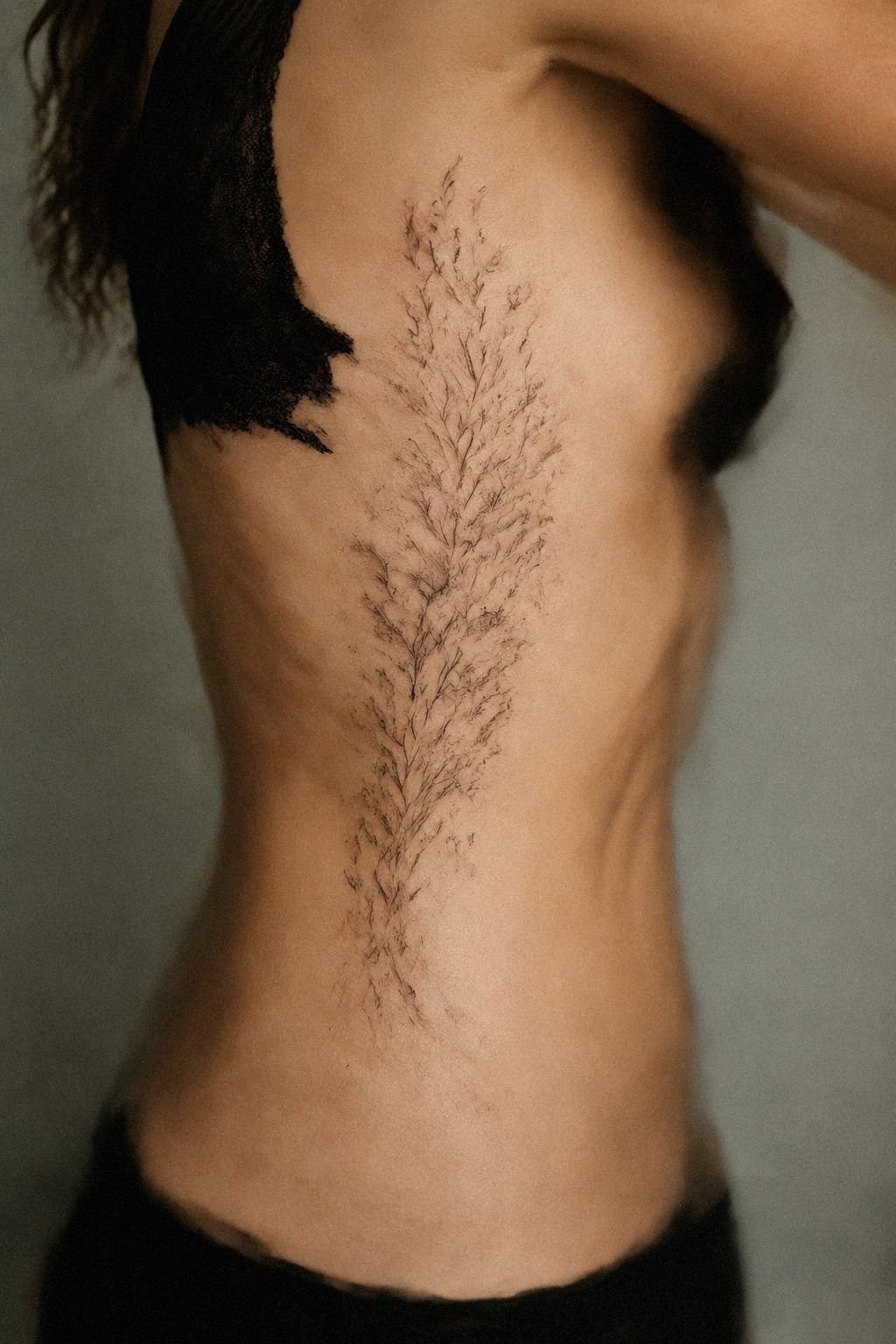Watercolor Nature Tattoos Across the Upper Arm
