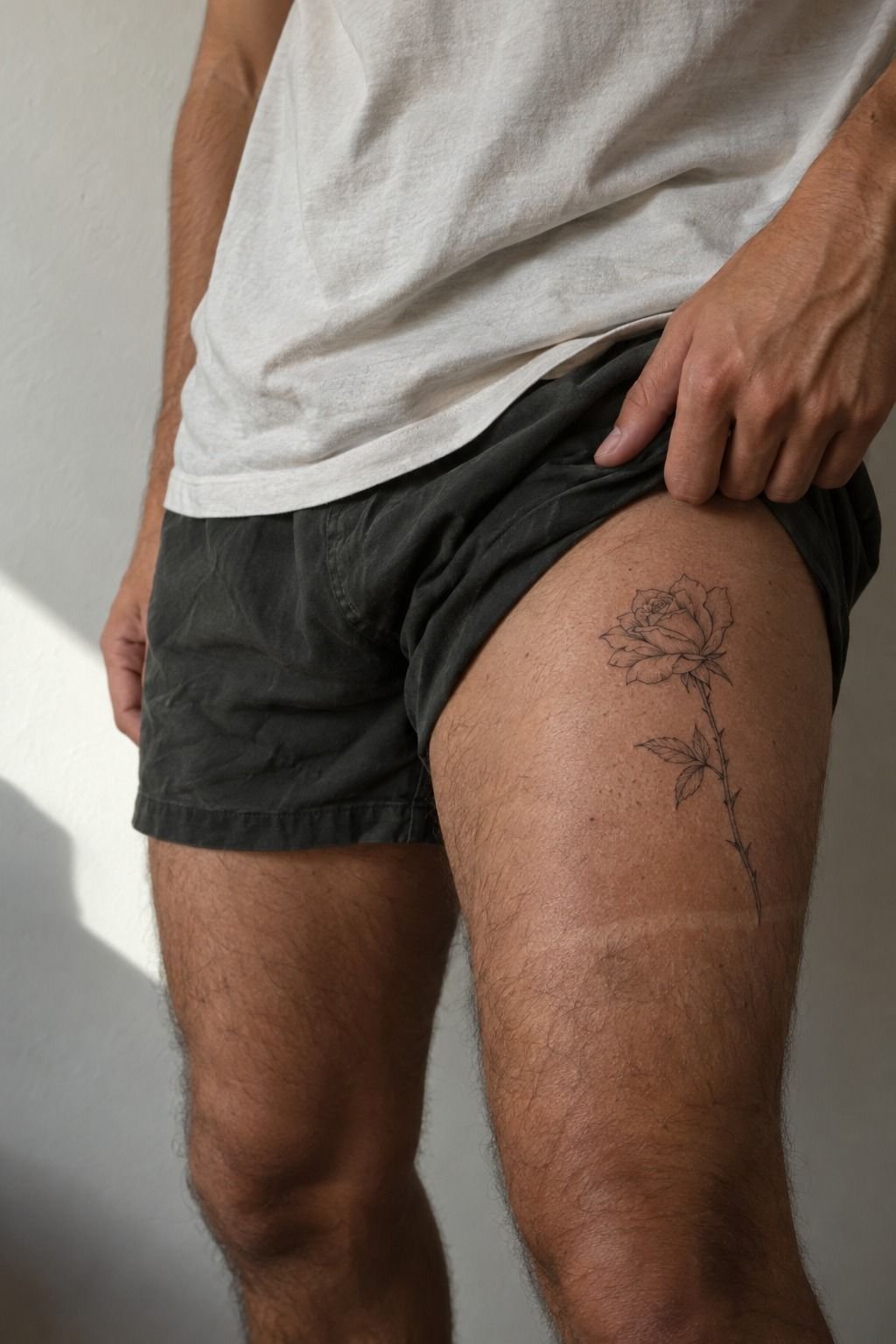 A Fierce Snake And Rose: Soft Curves, Hard Edges