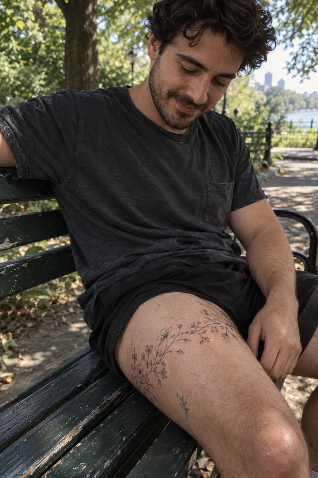 How Graceful Floral Wraparound Thigh Tattoos Move