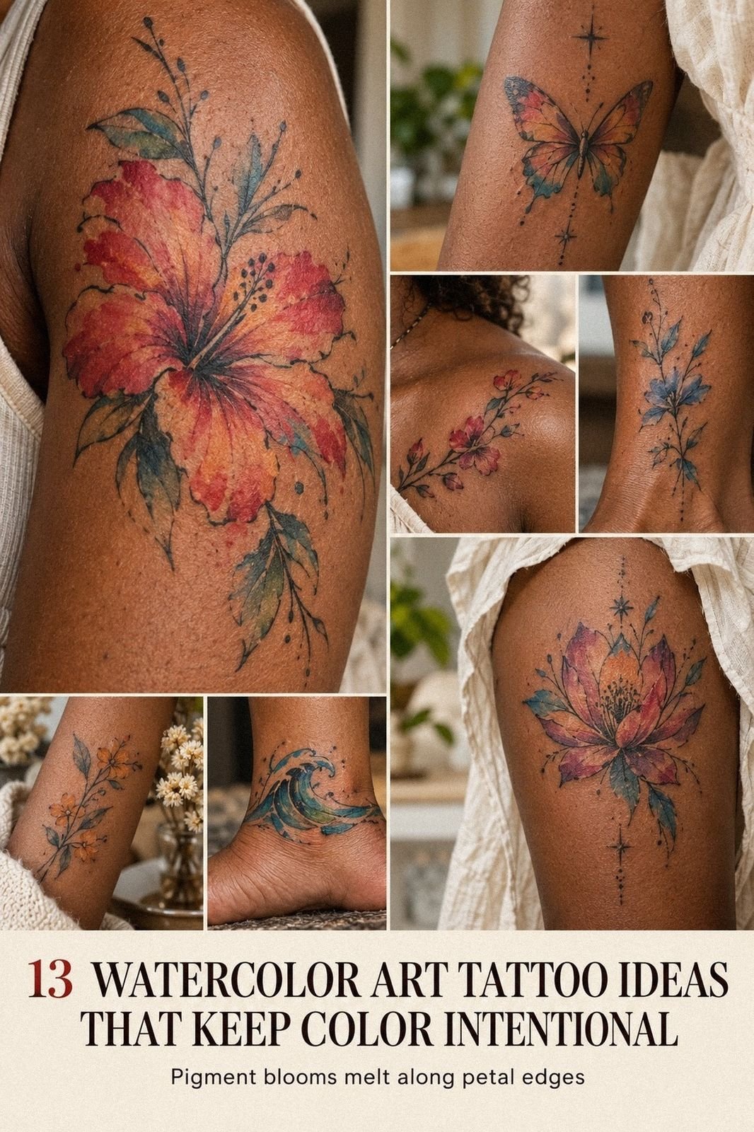 Watercolor Art Tattoo Ideas That Bleed Color Like a Painting